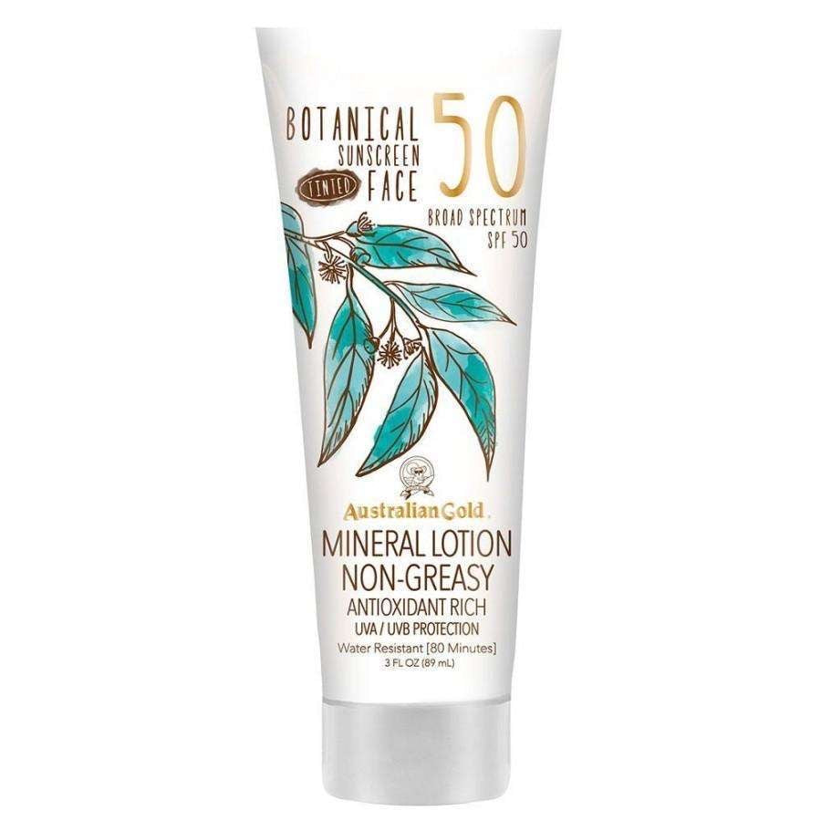 Australian Gold Botanical Spf 50 Tinted Face Sunscreen Fair to Light 89ml