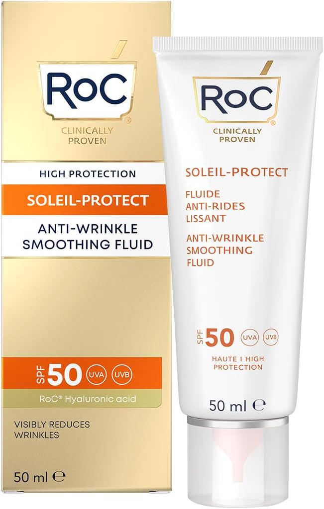 ROC SOLEIL PROTECT ANTI-WRINKLE SMOOTHING FLUID SPF 50 (50ml)