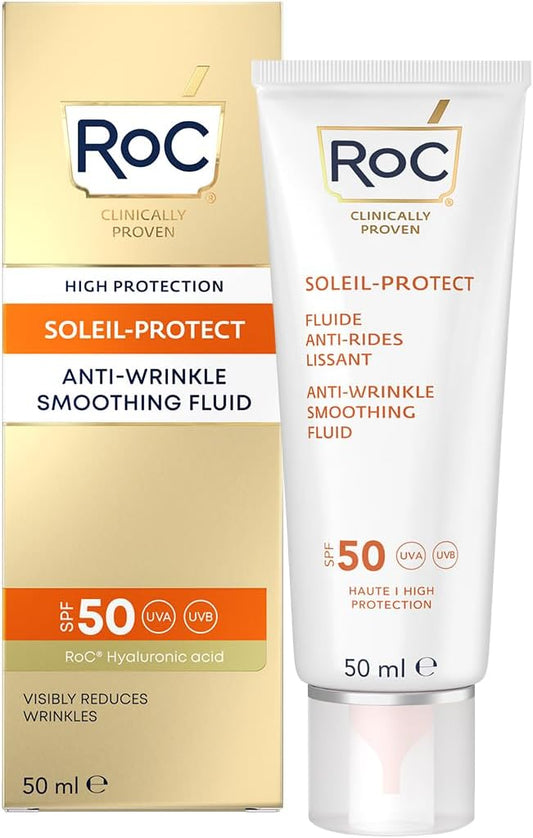 ROC SOLEIL PROTECT ANTI-WRINKLE SMOOTHING FLUID SPF 50 (50ml)