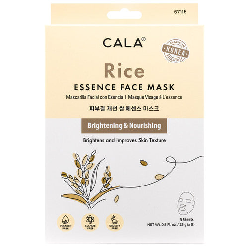 Cala Rice Essence Face Mask 5 Pcs/Pk/0.23 gram each