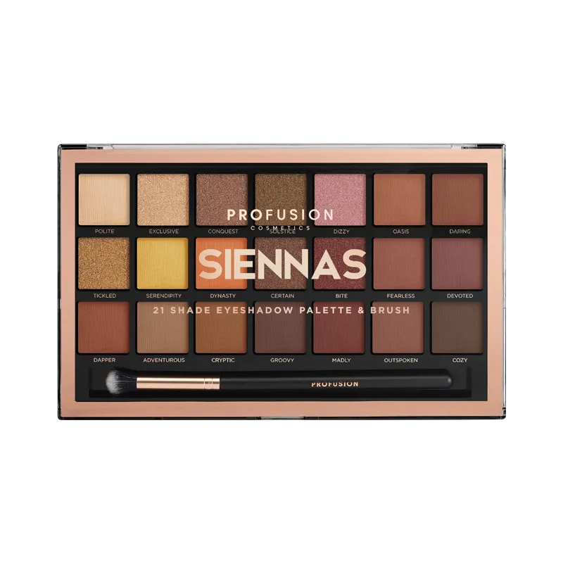 Profusion Siennas 21 color eyeshadow Palette 27 g
