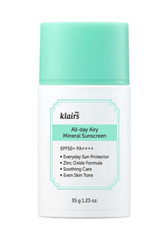 Dear, Klairs ALL Day Airy mineral Sunscreen 60g
