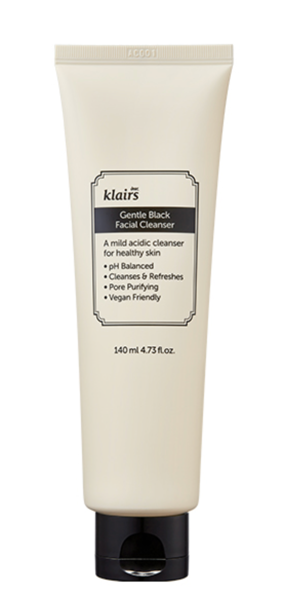 Dear, Klairs Gentle Black Facial Cleanser 140ml