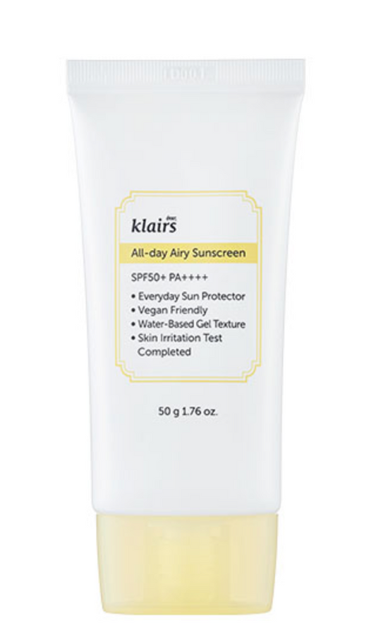 Dear, Klairs ALL day Airy Sunscreen 50g