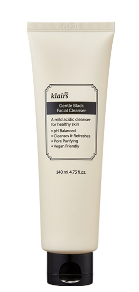 Dear, Klairs Gentle Black Facial Cleanser 140ml
