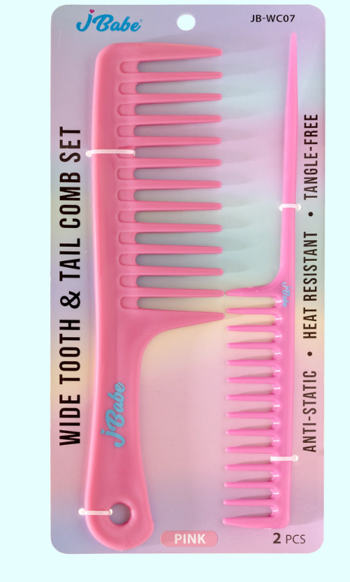 Wide Tooth & Tail Comb Set