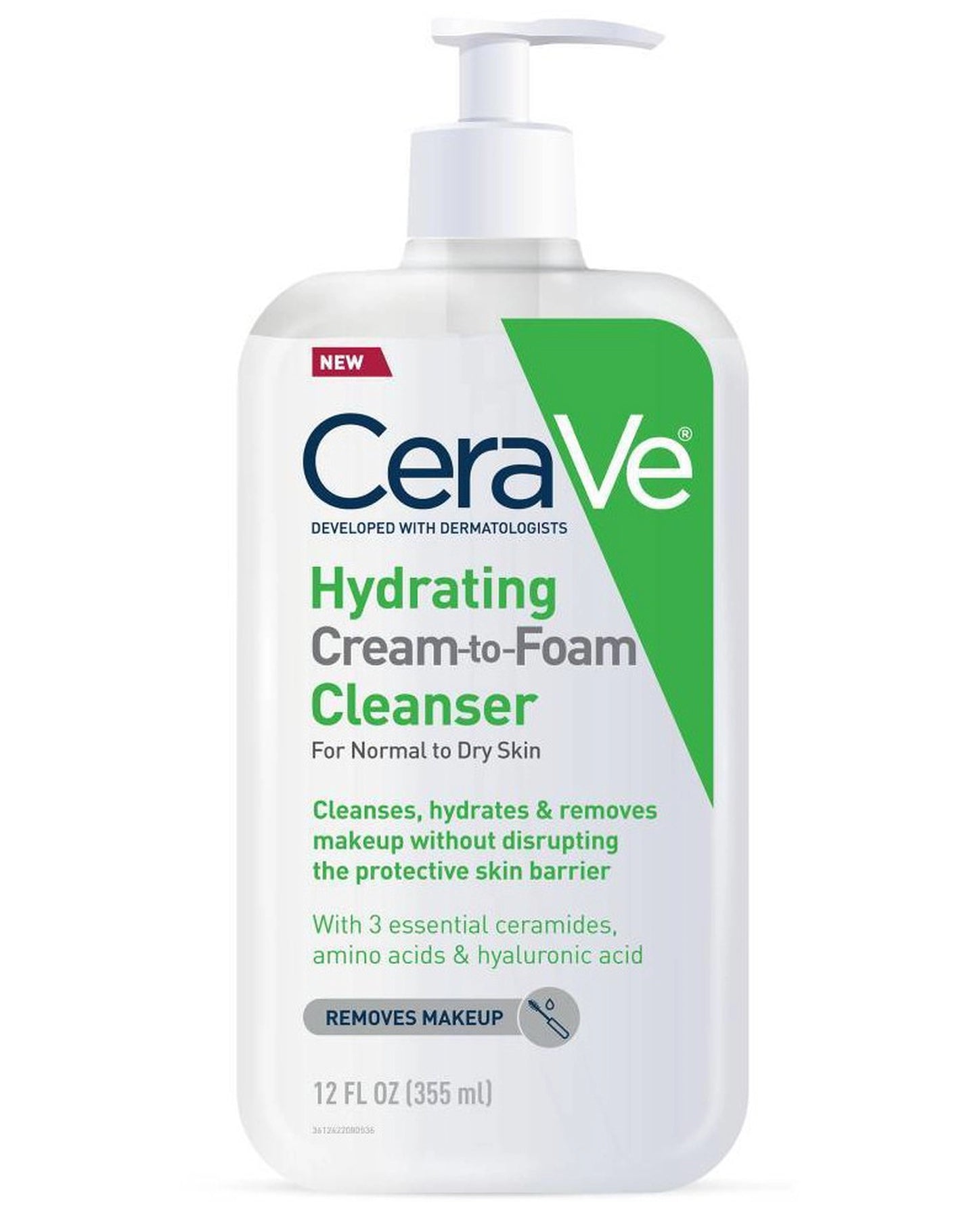 Cerave Hydrating cream to foam cleanser 355 ml